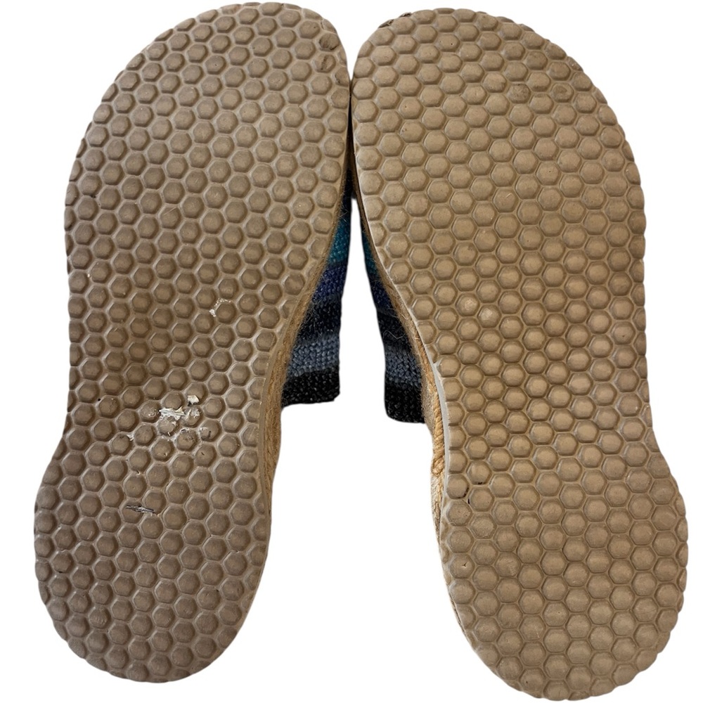 Biostep Platform Espadrille Sandals Made in Spain Blue Woven Upper Sz 7 - Picture 8 of 10